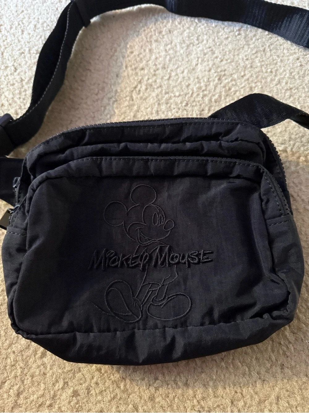 Mickey Mouse Black Standing Hip Pack